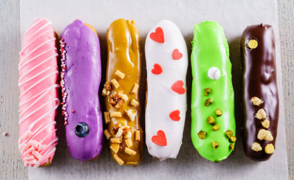 colorful eclairs